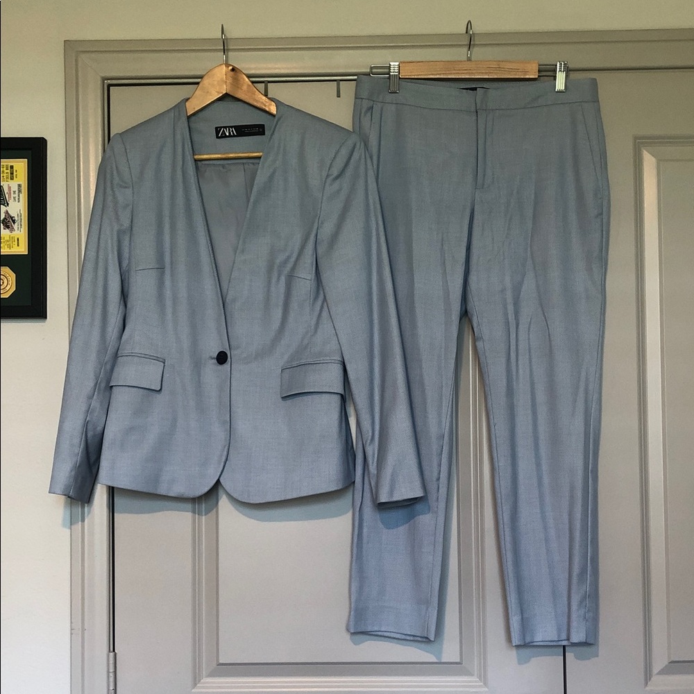Zara Woman’s Suit in Baby Blue